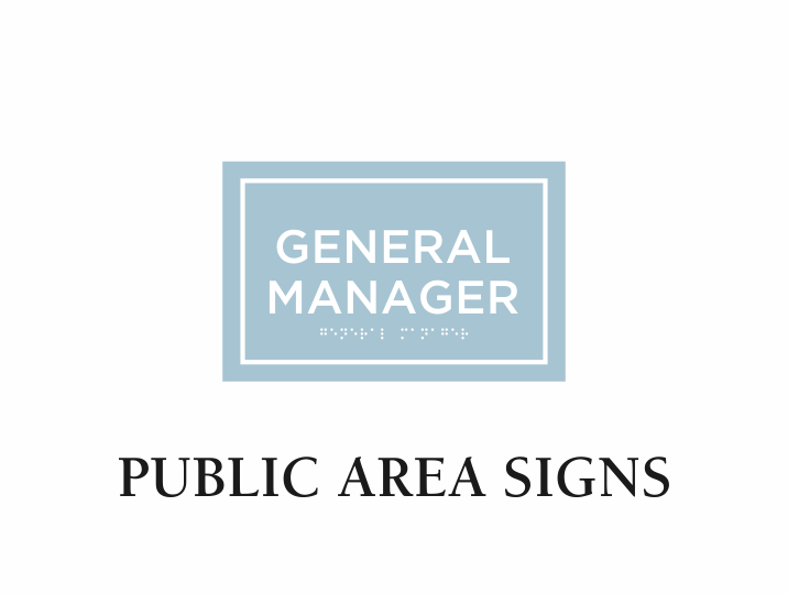 Rectangle - Public Area Signs