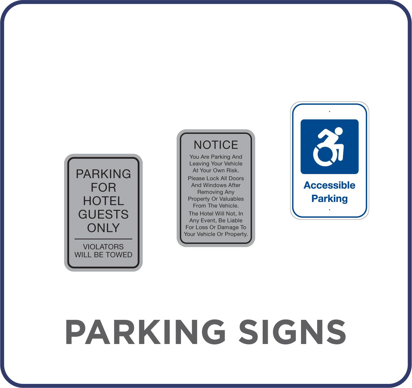 Cambria Parking Signs