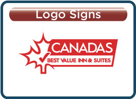 Canadas Best Value Inn Lobby Logo Signs
