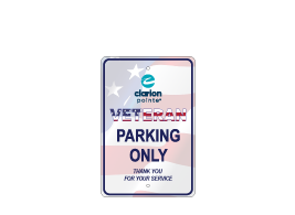 Clarion Pointe Veterans Parking Sign
