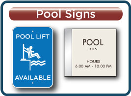 Rodeway Pool Signs