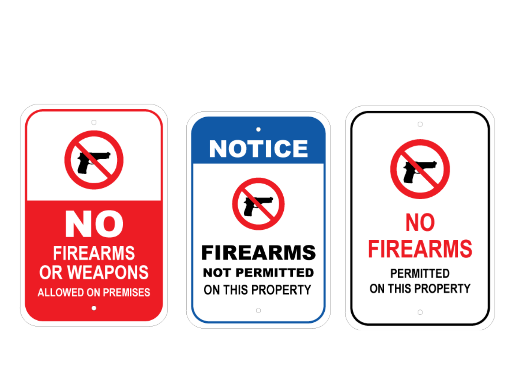 Firearms Signage