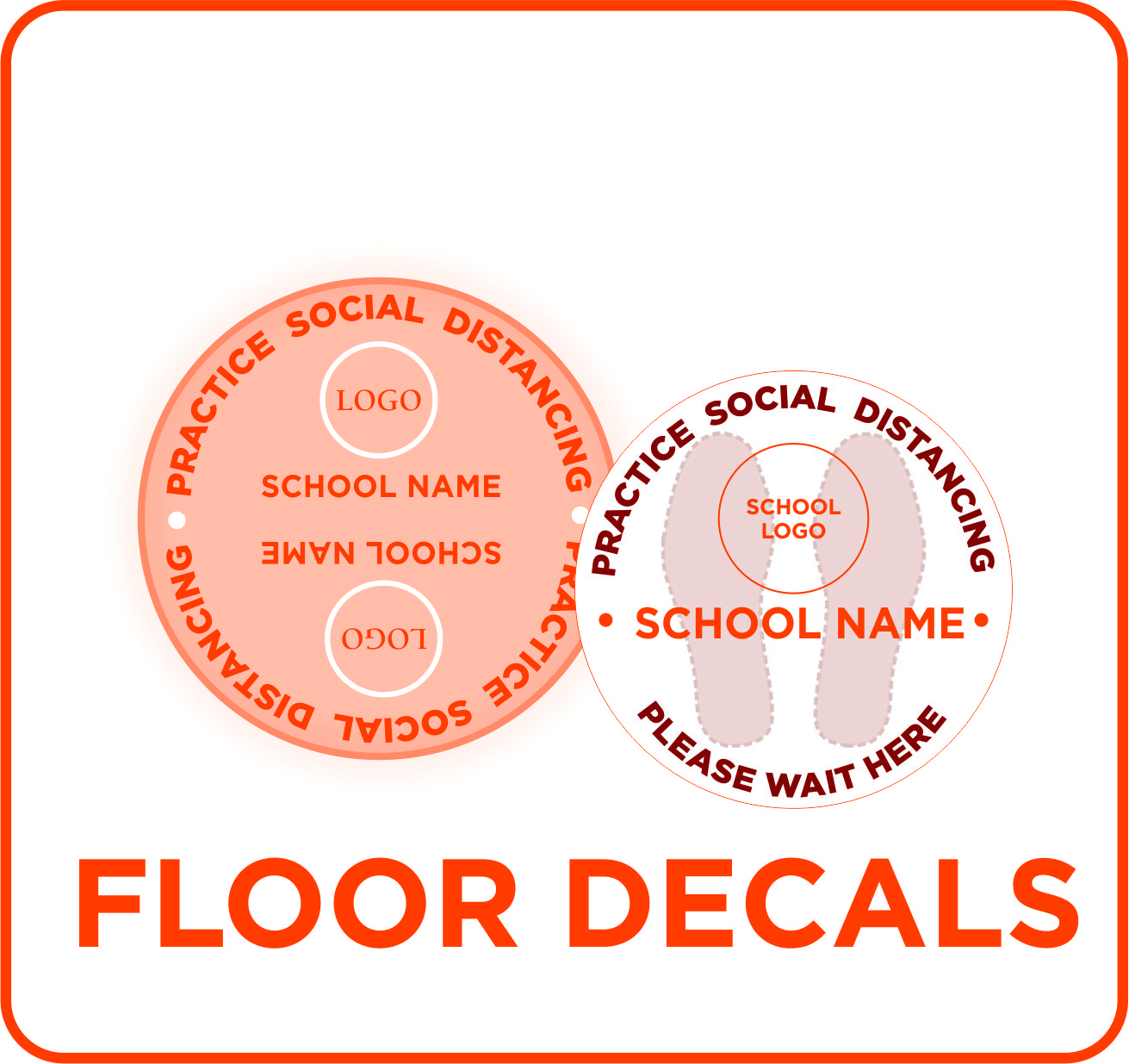 Educational Safety Floor Decals