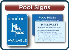 Holiday Inn Express Pool Signs