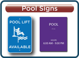 Knights Inn Pool Signs
