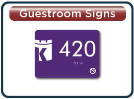 Knights Inn Guest Room Number Signs