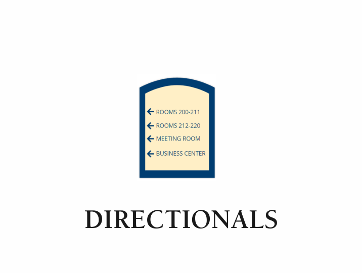 Best Western Plus - Arc Top 2 Directional Signs