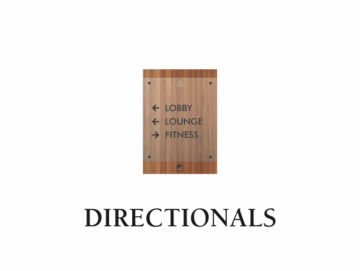 Lifestyle Element - Directional Signs