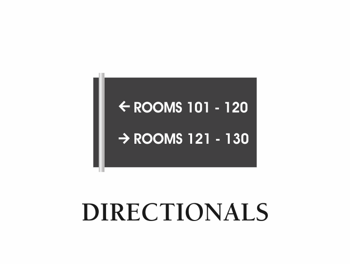 Best Western Plus - Metall Directional Signs