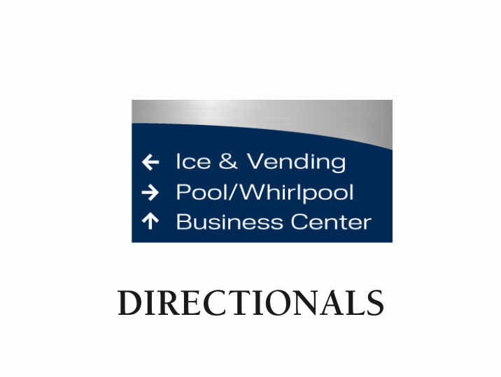 Best Western Plus - Swoosh Directional Signs