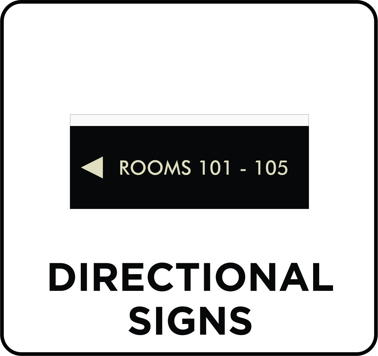 Apt Omnia 1 Directional & Safety Signs