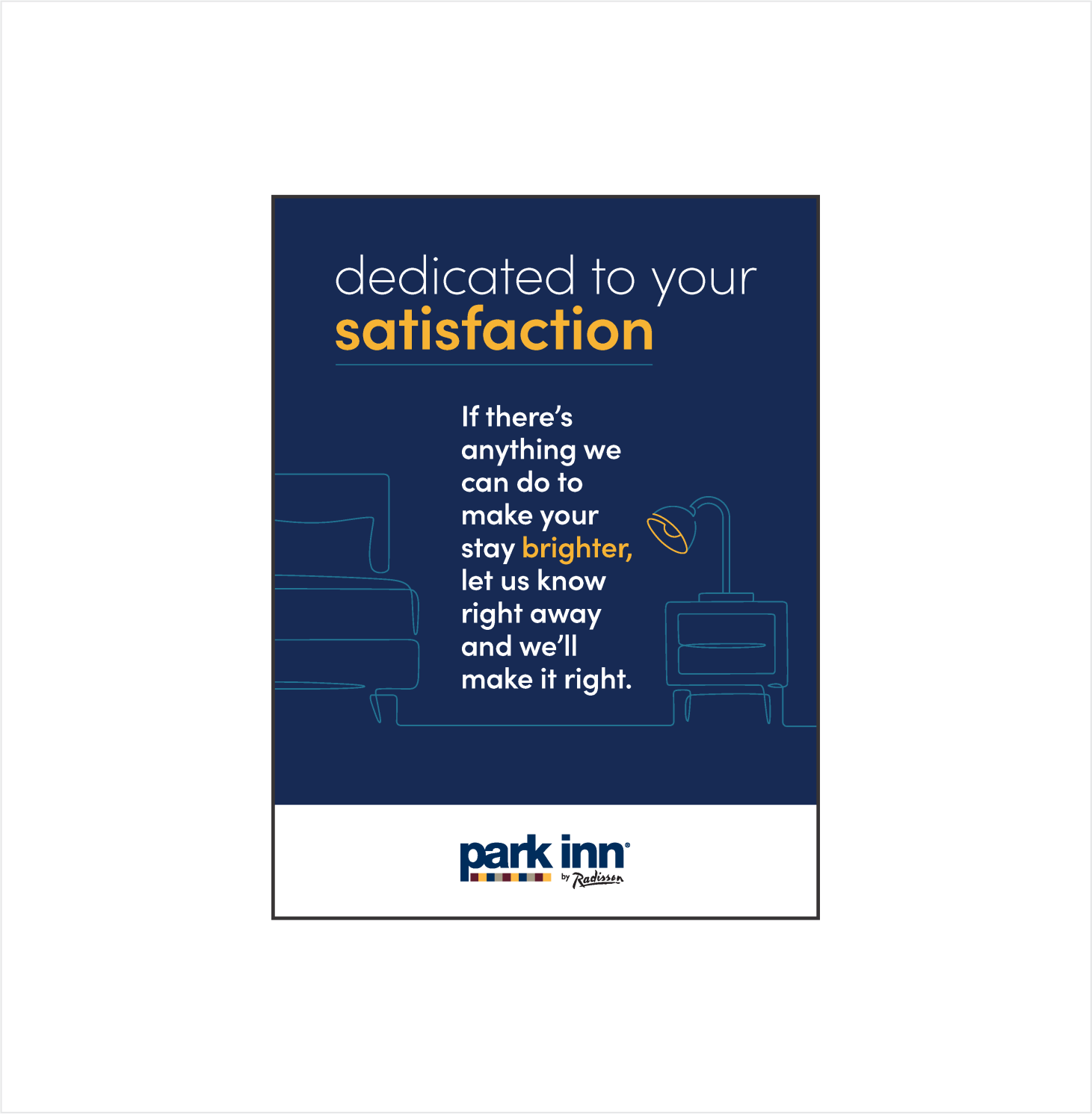 Park Inn by Radisson Satisfaction Plaque