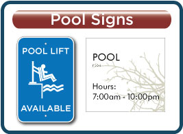 Ramada New Pool Signs