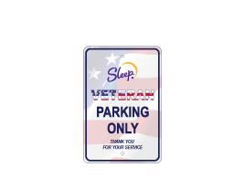 Sleep Inn Veterans Parking Sign