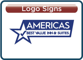 Americas Best Value Inn Lobby Logo Signs