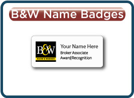 B&W Name Badges
