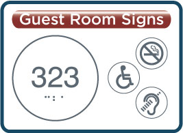 Cambria Guest Room Number Signs