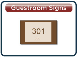 Country Inn & Suites Guest Room Number Signs