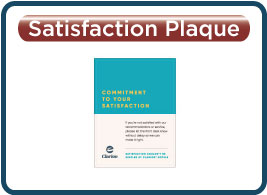 Clarion Satisfaction Plaque