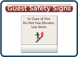 Clarion Guest Safety Signs