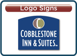Cobblestone Lobby Logo Signs