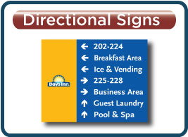 Days Inn Contemporary Directional Signage