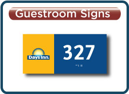 Days Inn Contemporary Guest Room Number Signs