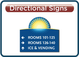 Days Inn Logo Shaped Directional Signage