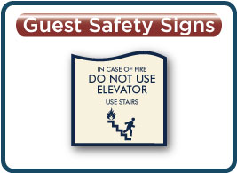 Best Western Plus Evolution Guest Safety Signs