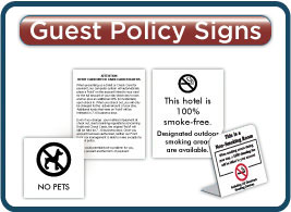 Sign Resource Center Guest Policy Signs