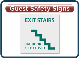 Holiday Inn H4 Guest Safety Signs