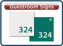Holiday Inn H4 Guest Room Number Signs