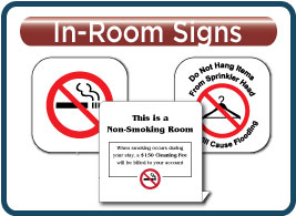 Comfort Suites Current In-Room Signs