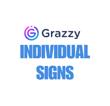 Grazzy Individual Digital Tipping Signs