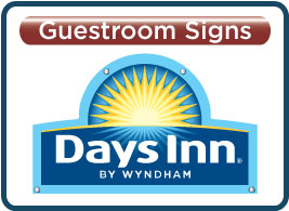 Days Inn Logo Shaped Lobby Logo Signs