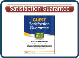 Mainstay Guest Satisfaction Guarantee Plaque