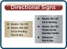 Best Western Plus Metals Directional Signs