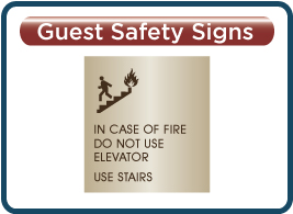 Best Western Plus Metals Guest Safety Signs