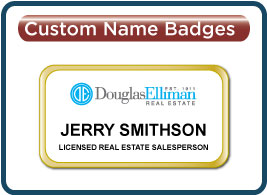 Douglas Elliman Real Estate Name Badges