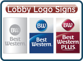 Best Western Lobby Logo Signs