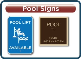 Red Roof Inn Pool Signs