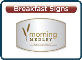 Sleep Inn Morning Medley Breakfast Sign