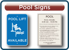 Sleep Inn Pool Signs