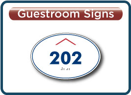 Suburban Guest Room Number Signs