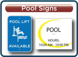 Super 8 Pool Signs