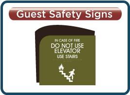 Best Western Plus Wave III Guest Safety Signs