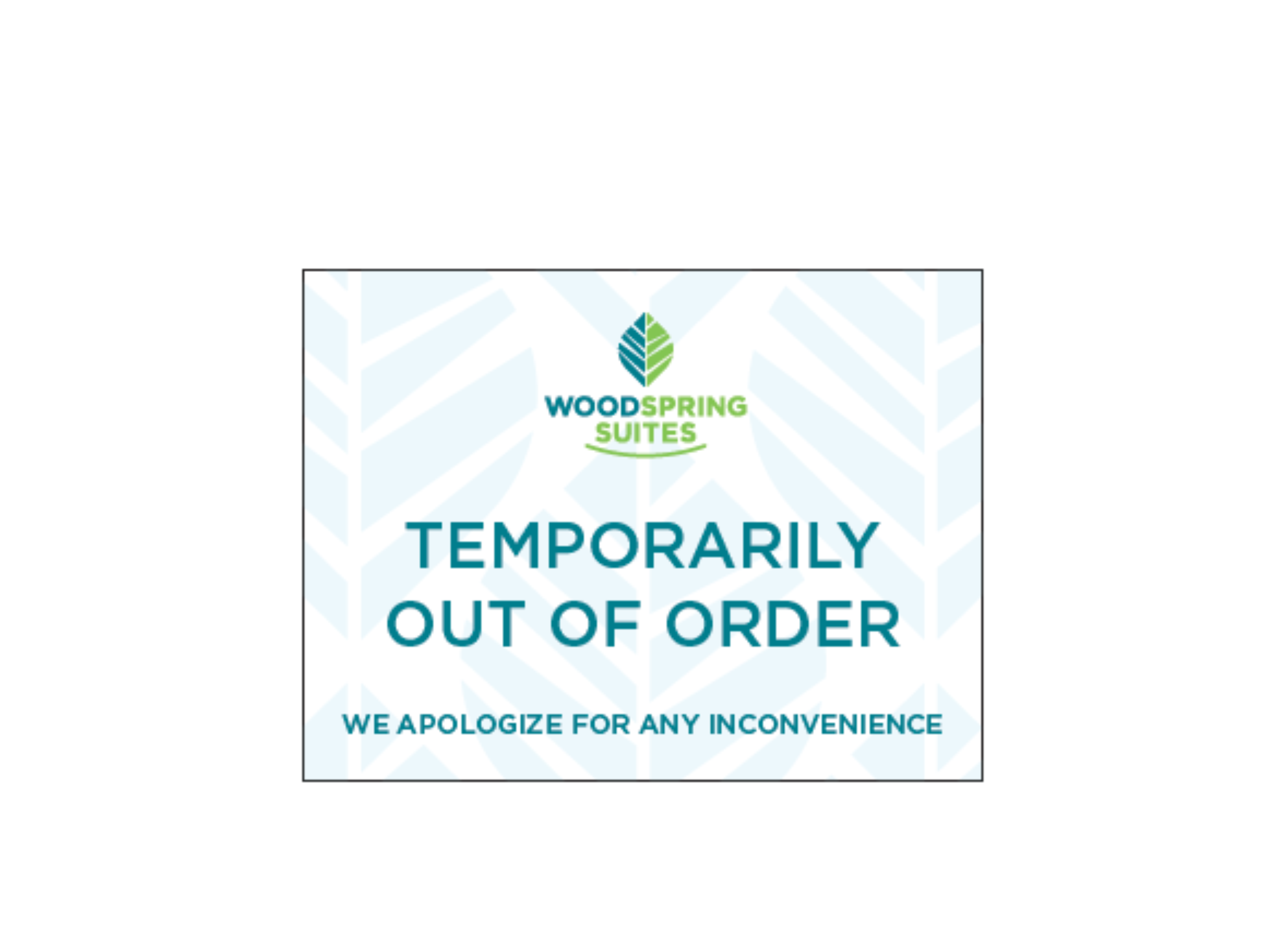 Woodspring Out Of Order Cling