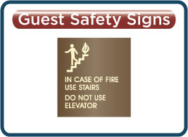 Wyndham Garden Guest Safety Signs