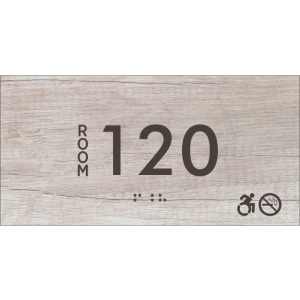 Level Room Number - No Smoking, Handicap