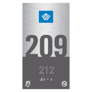 Wyndham Dual Brand Room Number- WYN Hotels & Resorts No Smoke, Hearing Impaired